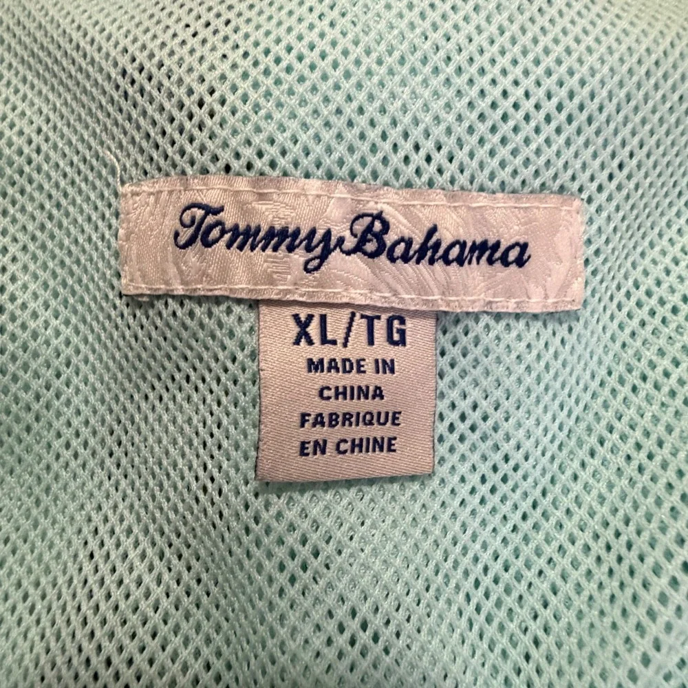 Tommy Bahama Mens XL Tropical Bird Floral Swim Trunks Blue Hibiscus Board Shorts